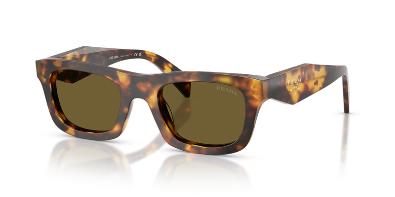 Prada PR C06S in Honey Tortoise / Dark Brown (14L09Z) - Front View