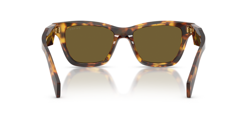Prada PR C07S in Honey Tortoise / Dark Brown (14L09Z) - Temple Detail