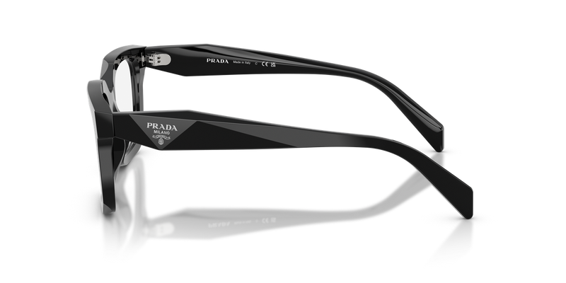 Prada PR C08VF in Black / Demo Lens (16K1O1) - Back View