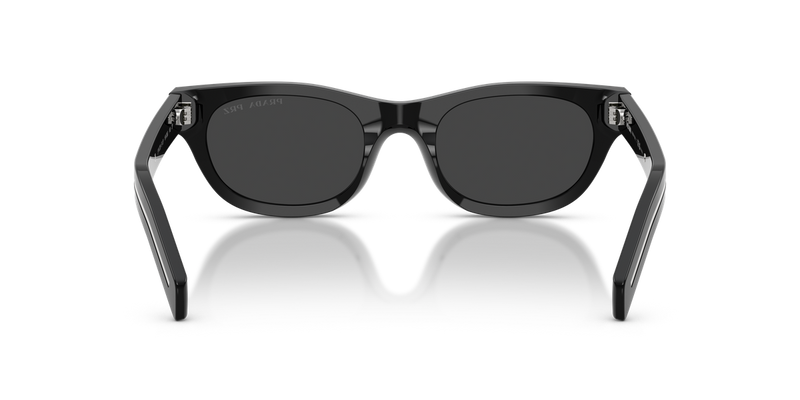 Prada PR C09S in Black / Black Polarized (16K08G) - Temple Detail