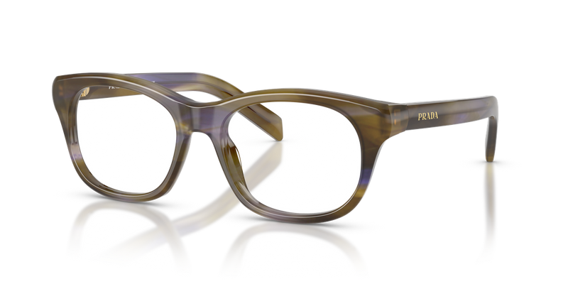 Prada PR C13V in Striped Lagoon / Demo Lens (23G1O1) - Alternate View