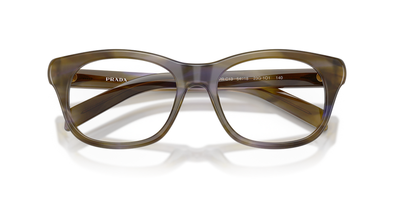 Prada PR C13V in Striped Lagoon / Demo Lens (23G1O1) - Alternate View