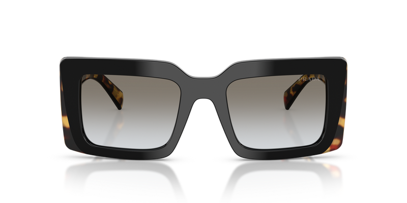 Prada PR D01SF in Black/Medium Tortoise / Grey Gradient (0CD80L) - Alternate View