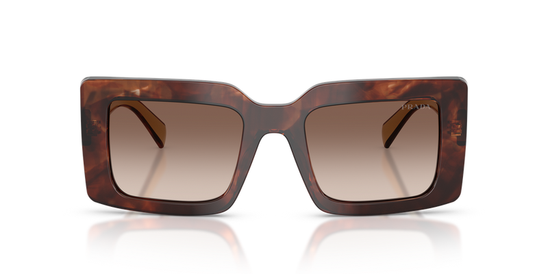 Prada PR D01S in Caramel Tortoise / Brown Gradient (00K10S) - Alternate View