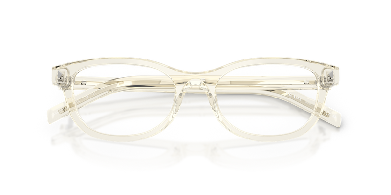 Prada PR D01VU in Transparent Champagne / Demo Lens (12X1O1) - Side View