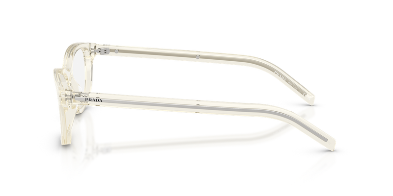 Prada PR D01VU in Transparent Champagne / Demo Lens (12X1O1) - Back View