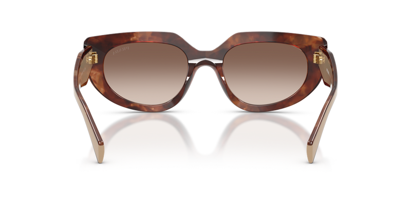 Prada PR D02SF in Caramel Tortoise / Brown Gradient (00K10S) - Temple Detail