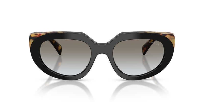 Prada PR D02SF in Black/Medium Tortoise / Grey Gradient (0CD80L) - Alternate View