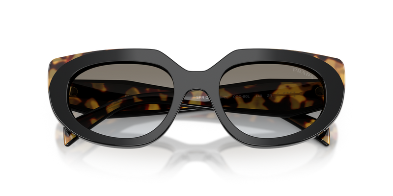 Prada PR D02S in Black/Medium Tortoise / Grey Gradient (0CD80L) - Alternate View