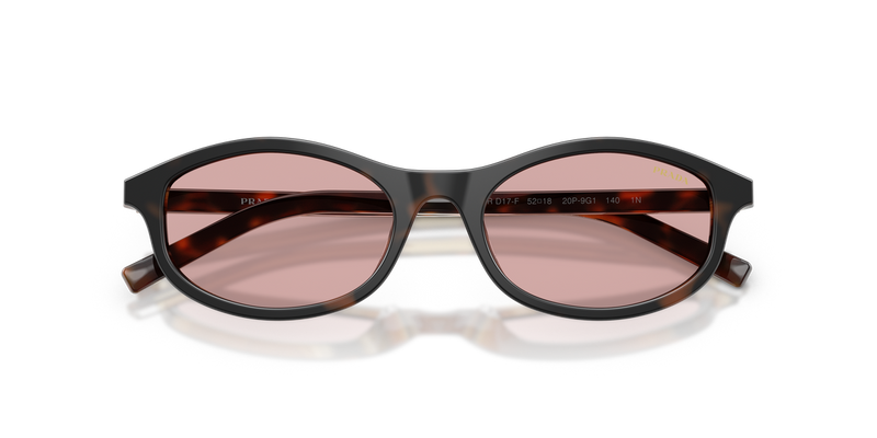 Prada PRD17SF in Cherry Tortoise/Tabacco Horn - Side View