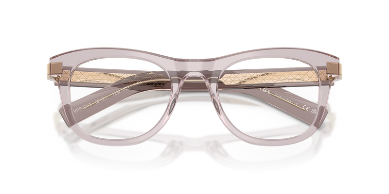 Prada PRD17V in Transparent Mauve - Side View