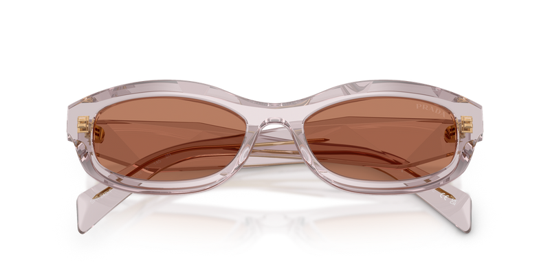 Prada PRD24SF in Transparent Mauve - Side View
