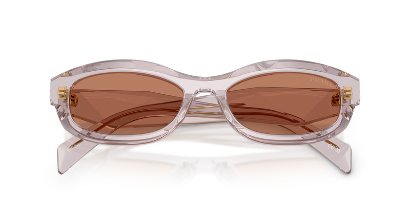 Prada PRD24S in Transparent Mauve - Side View