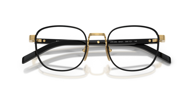 Prada PR D50V in Gold/Black / Demo Lens (5AK1O1) - Alternate View