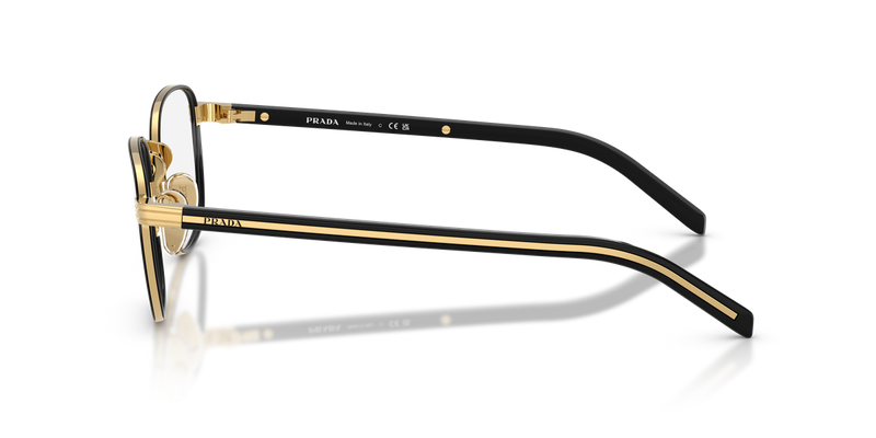 Prada PR D50V in Gold/Black / Demo Lens (5AK1O1) - Alternate View