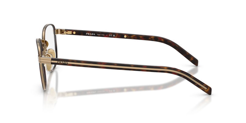 Prada PR D50V in Gold/Havana / Demo Lens (7OE1O1) - Alternate View