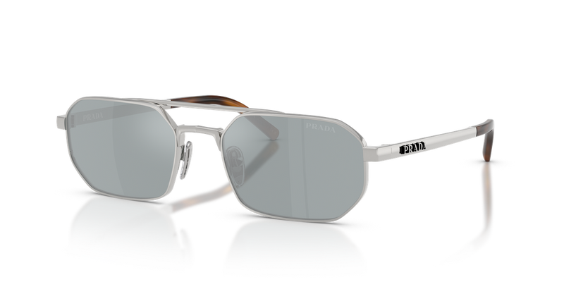Prada PR D53S in Silver / Blue Mirror Silver (1BC40X) - Front View