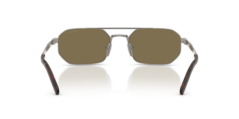 Prada PR D53S in Satin Gunmetal / Light Brown (23J90F) - Alternate View