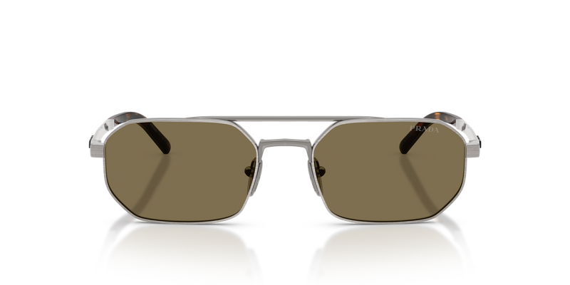 Prada PR D53S in Satin Gunmetal / Light Brown (23J90F) - Alternate View