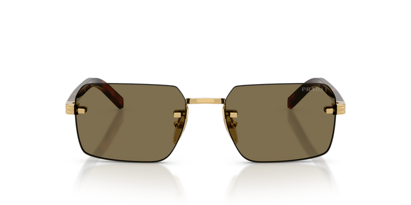 Prada PR D55S in Gold / Light Brown (5AK90F) - Alternate View