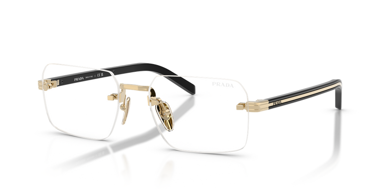 Prada PR D55S in Pale Gold / Blue-Violet Light Filter (ZVN10W) - Alternate View