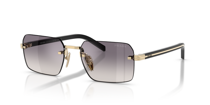 Prada PR D55S in Pale Gold / Blue Mirror Silver (ZVN60W) - Alternate View