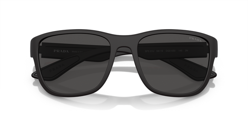 Prada Linea Rossa ACTIVE in Black Rubber / Grey (DG05S0) - Side View