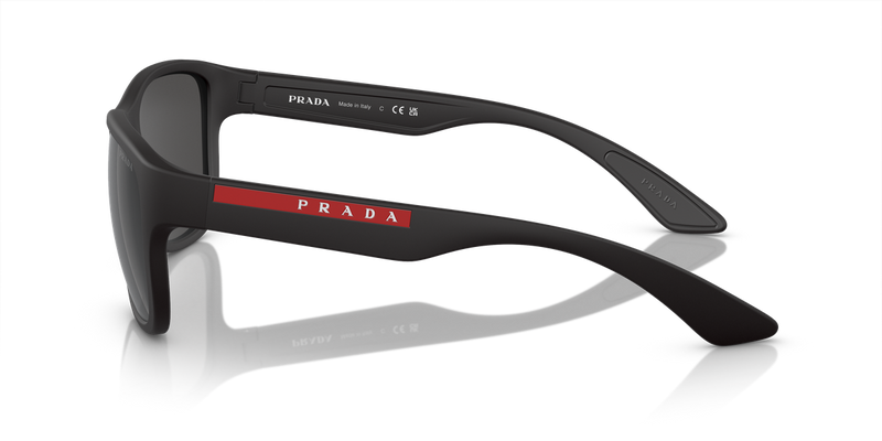 Prada Linea Rossa ACTIVE in Black Rubber / Grey (DG05S0) - Back View