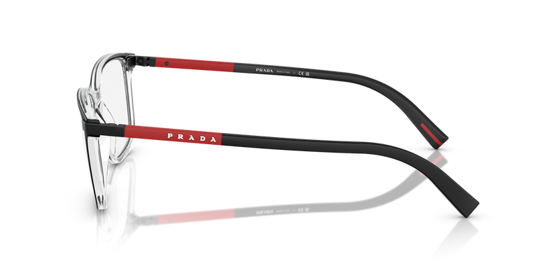 Prada Linea Rossa PS 02RV in Top Matte Black On Crystal / Demo Lens (03I1O1) - Alternate View