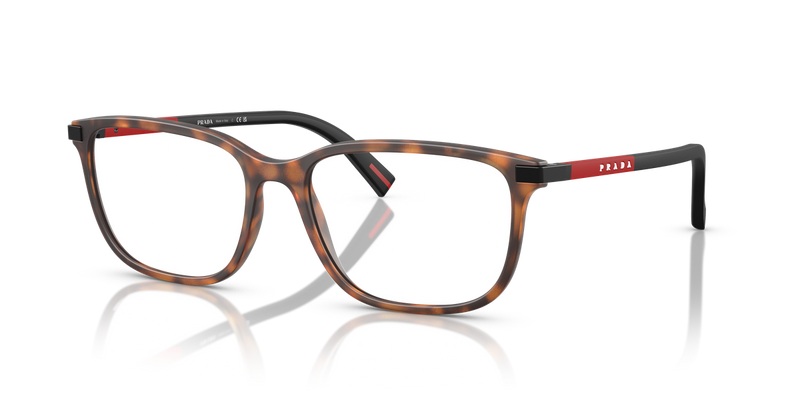 Prada Linea Rossa PS 02RV in Dark Tortoise Rubber / Demo Lens (17X1O1) - Alternate View