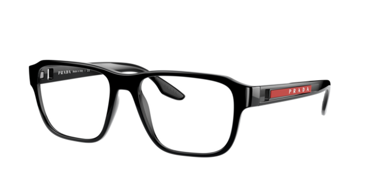 Prada Linea Rossa PS 04NV in Black - Front View