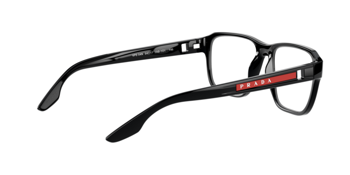 Prada Linea Rossa PS 04NV in Black / Demo Lens (1AB1O1) - Temple Detail