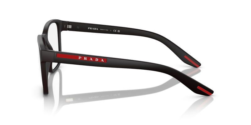 Prada Linea Rossa PS 06PV in Black Rubber / Demo Lens (DG01O1) - Alternate View