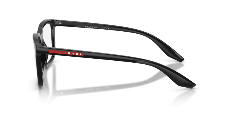 Prada Linea Rossa PS 03SV in Black (1AB1O1) - Temple Detail