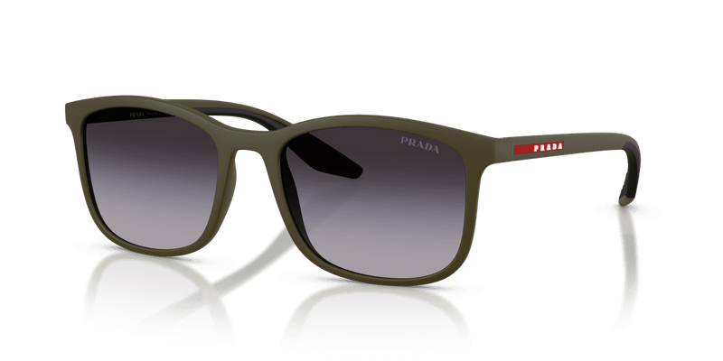 Prada Linea Rossa PS A08S in Matte Green / Grey Gradient (15X09U) - Alternate View