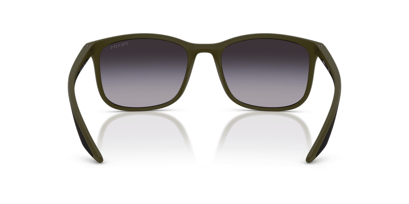 Prada Linea Rossa PS A08S in Matte Green / Grey Gradient (15X09U) - Alternate View