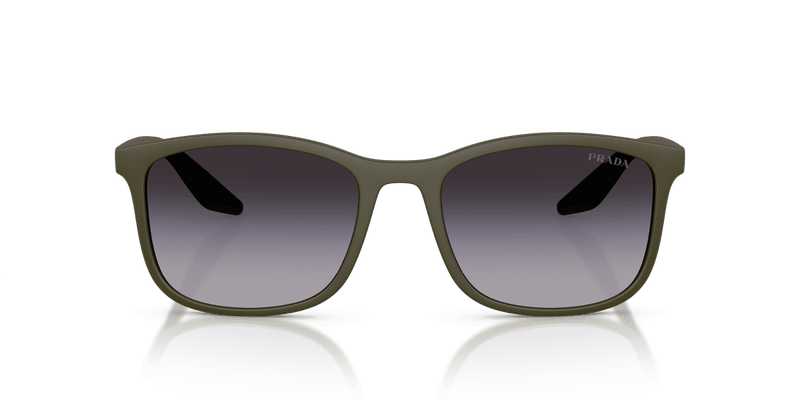 Prada Linea Rossa PS A08S in Matte Green / Grey Gradient (15X09U) - Alternate View
