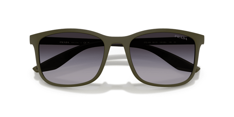 Prada Linea Rossa PS A08S in Matte Green / Grey Gradient (15X09U) - Alternate View