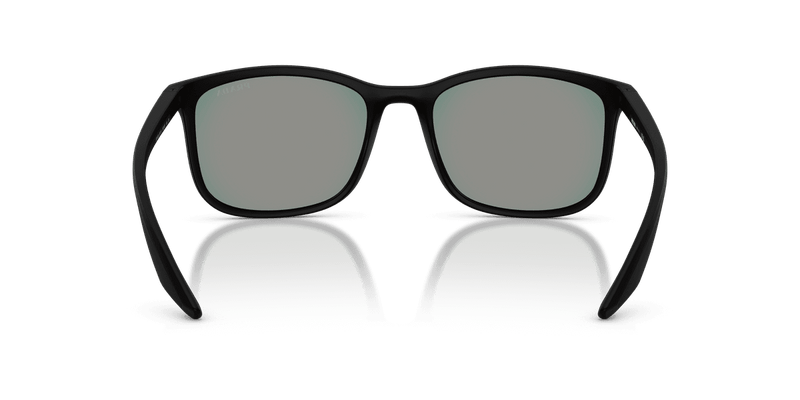Prada Linea Rossa PS A08S in Matte Black / Dark Grey Mirror Blue/Red (1BO08F) - Alternate View