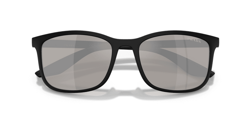 Prada Linea Rossa PS A08S in Matte Black / Light Grey Mirror Silver (1BO2B0) - Alternate View
