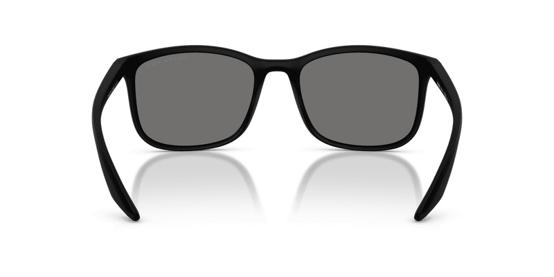 Prada Linea Rossa PS A08S in Rubbered Black / Dark Grey Polarized (DG002G) - Alternate View