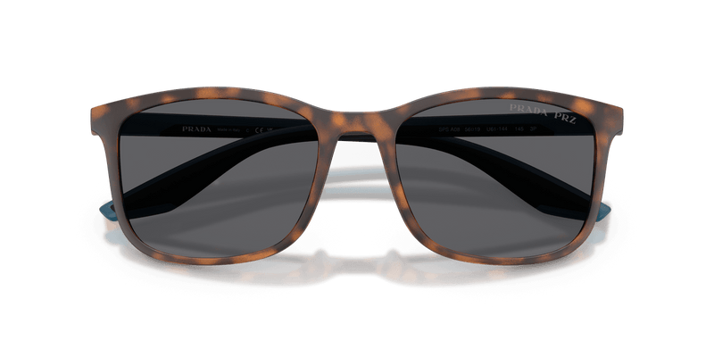 Prada Linea Rossa PS A08S in Havana Rubber / Grey Polar (U61144) - Alternate View