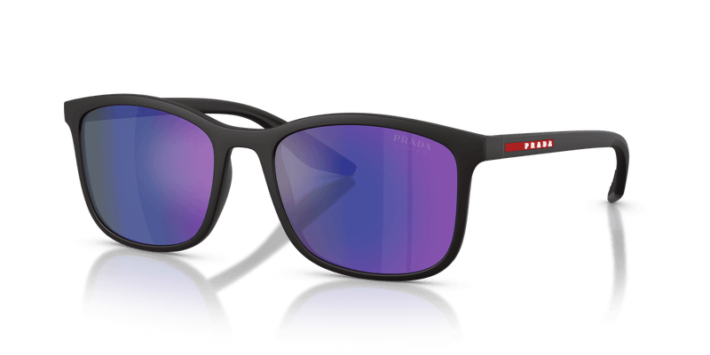 Prada Linea Rossa PS A08S in Matte Grey / Dark Blue Mirror Violet (UFK05U) - Alternate View