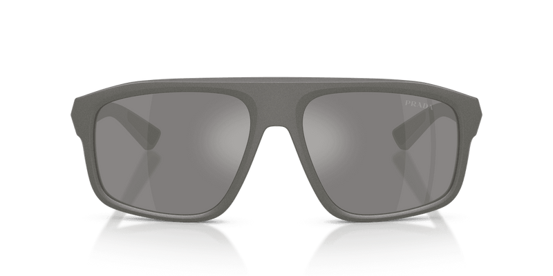 Prada Linea Rossa PS B02S in Metal Grey / Grey Mirror Silver (16X7W1) - Back View
