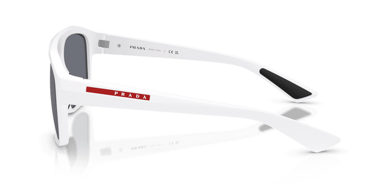 Prada Linea Rossa PS B02S in Matte White / Light Blue Mirror Silver (AAI40A) - Alternate View