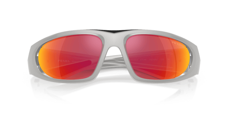 Prada Linea Rossa PS B03S in Metal Grey / Dark Grey Mirror Orange Tuning (14Z04U) - Side View