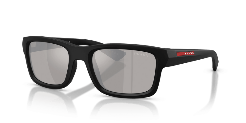 Prada Linea Rossa PS B10S in Matte Black / Light Grey Mirror Silver (1BO80Z) - Alternate View