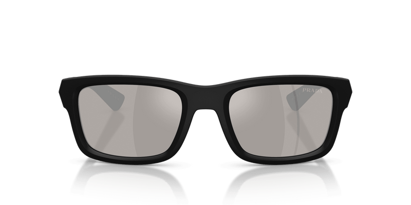 Prada Linea Rossa PS B10S in Matte Black / Light Grey Mirror Silver (1BO80Z) - Alternate View