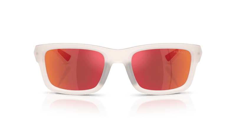 Prada Linea Rossa PS B10S in Frosted Crystal / Brown Mirror Orange (28M90Z) - Alternate View