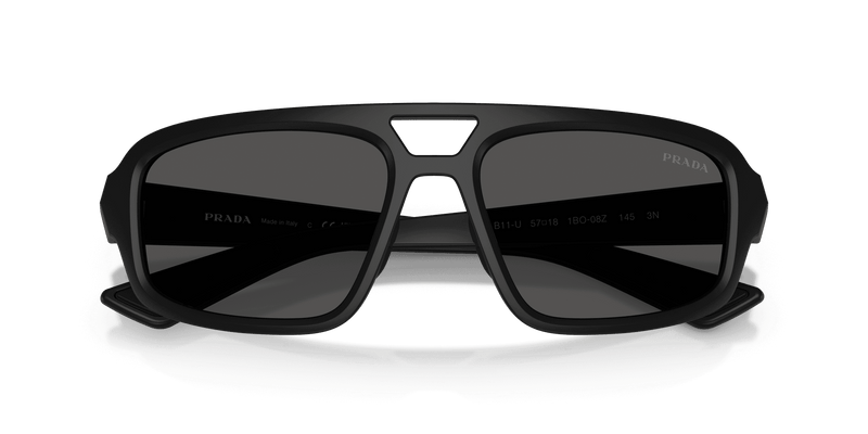 Prada Linea Rossa PS B11SU in Matte Black / Dark Grey (1BO08Z) - Alternate View